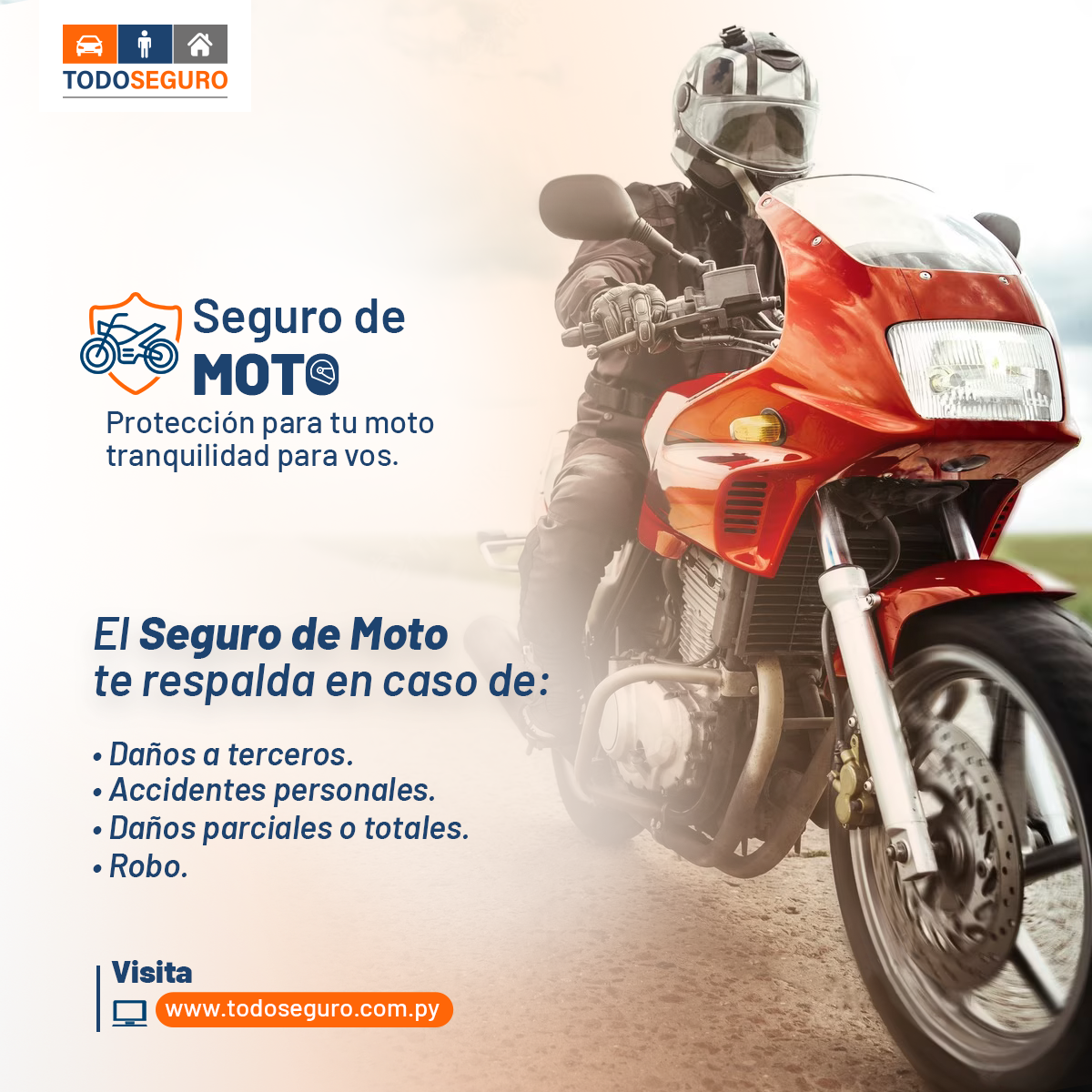 Cobertura para motos de Alta Gama MOTO100%